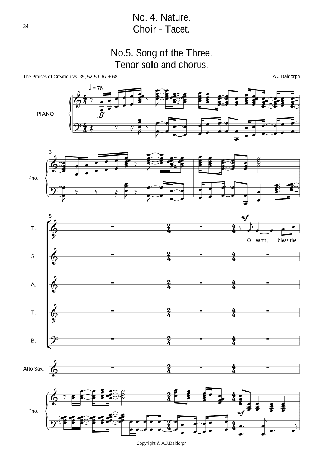 Song of the Three (from Songs of Hope and Creation)