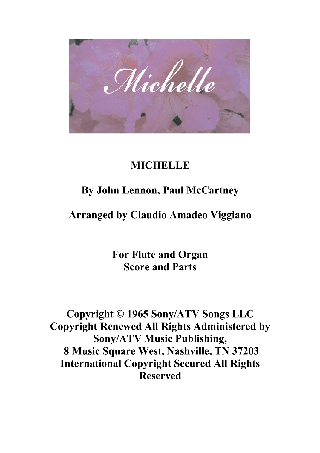 Michelle (arr. Claudio Amadeo Viggiano)