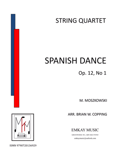 SPANISH DANCE OP 12, NO1 – STRING QUARTET (arr. BRIAN W. COPPING)