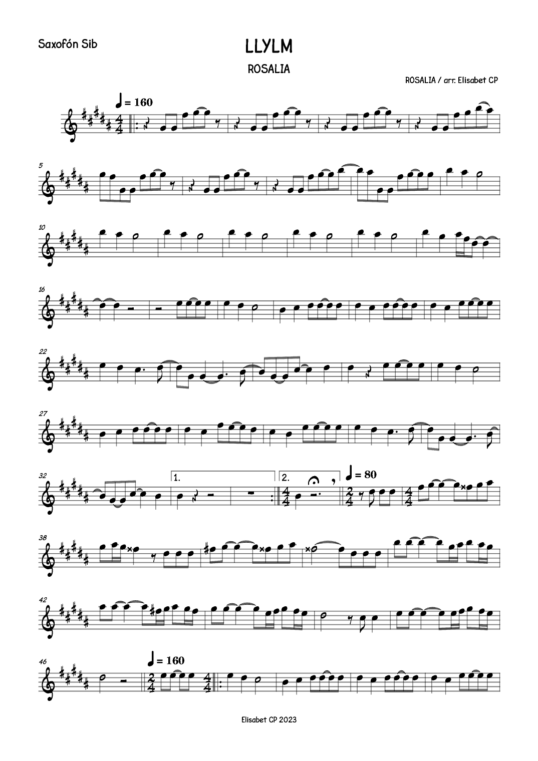 Llylm (arr. Elisabet CP)