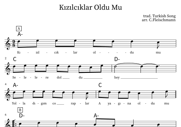 Kizilciklar Oldu Mu (arr. Christoph Fleischmann)