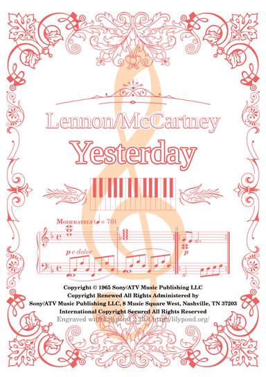 Yesterday (arr. Manuela Rosa)