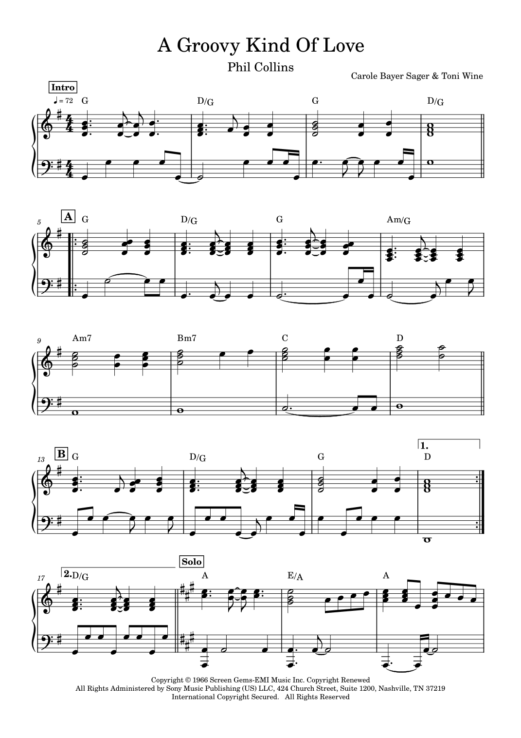 A Groovy Kind Of Love (arr. Anacrusa)
