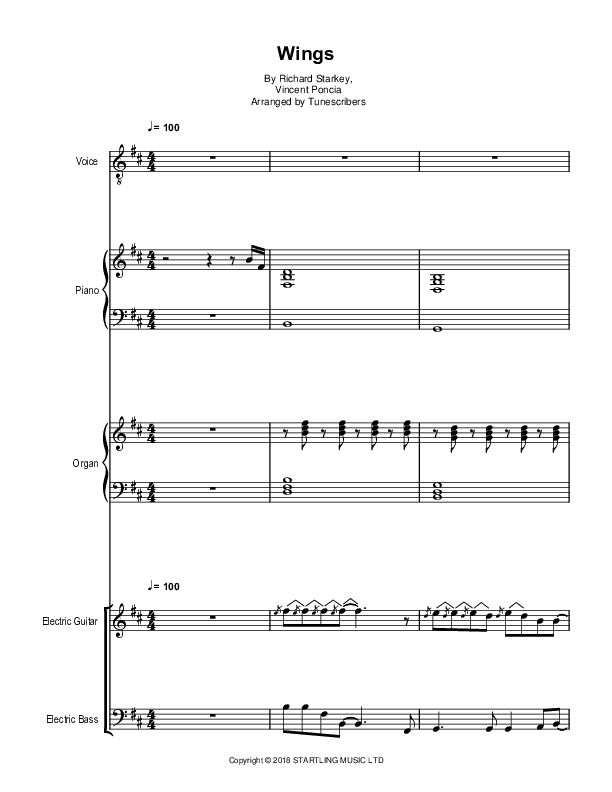 Wings (arr. Tunescribers)