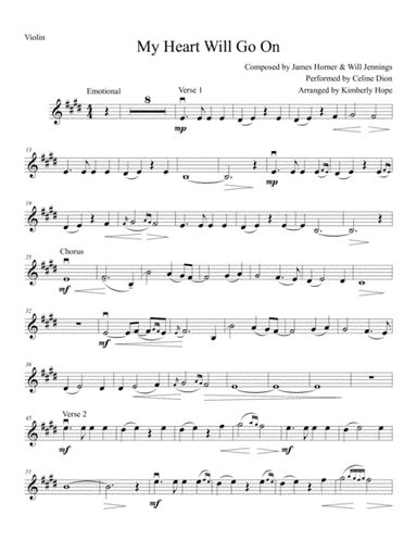 My Heart Will Go On (Love Theme from Titanic) (arr. Kimberly Hope)