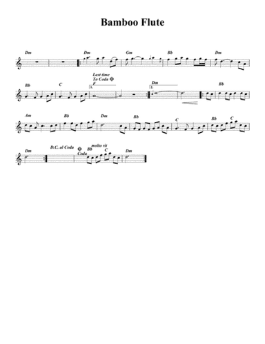 Bamboo Flute Melody (arr. Be'eri Moalem)