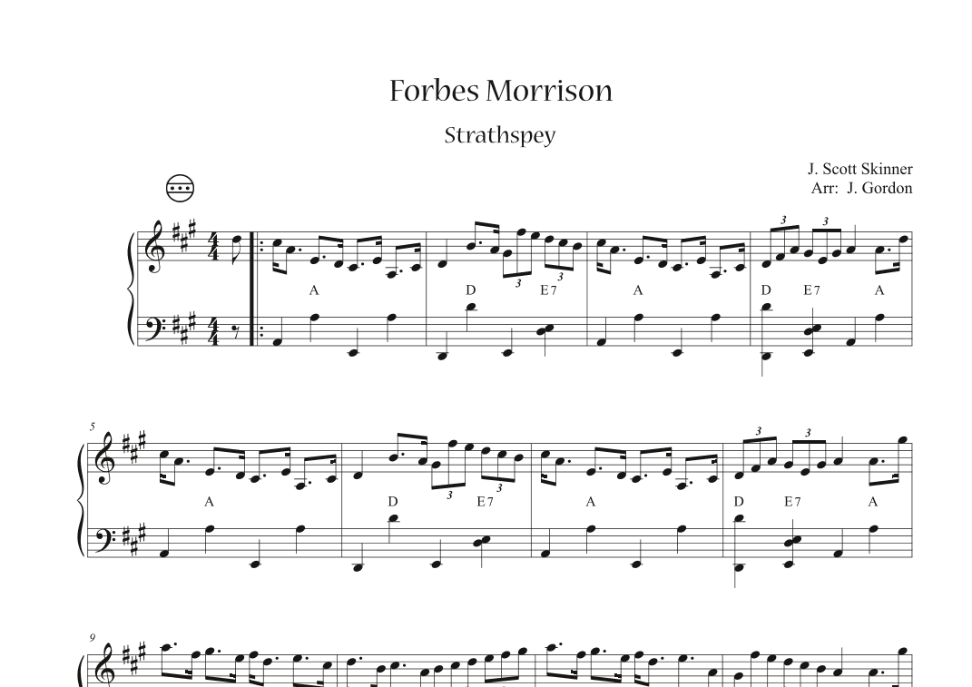 Forbes Morrison (arr. Julia Gordon)