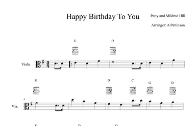 Happy Birthday (arr. Andrew Pattinson)