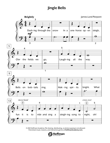 Jingle Bells (arr. Joseph Hoffman, Hoffman Academy)
