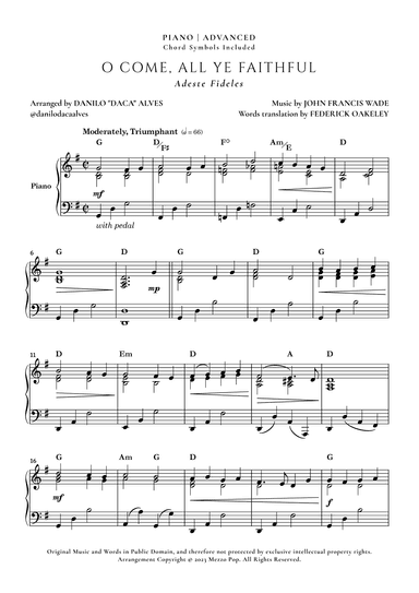 O Come, All Ye Faithful (arr. Danilo "Daca" Alves)