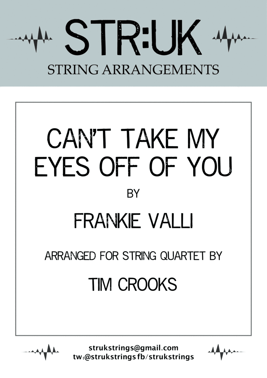 Can't Take My Eyes Off Of You (arr. Tim Crooks)