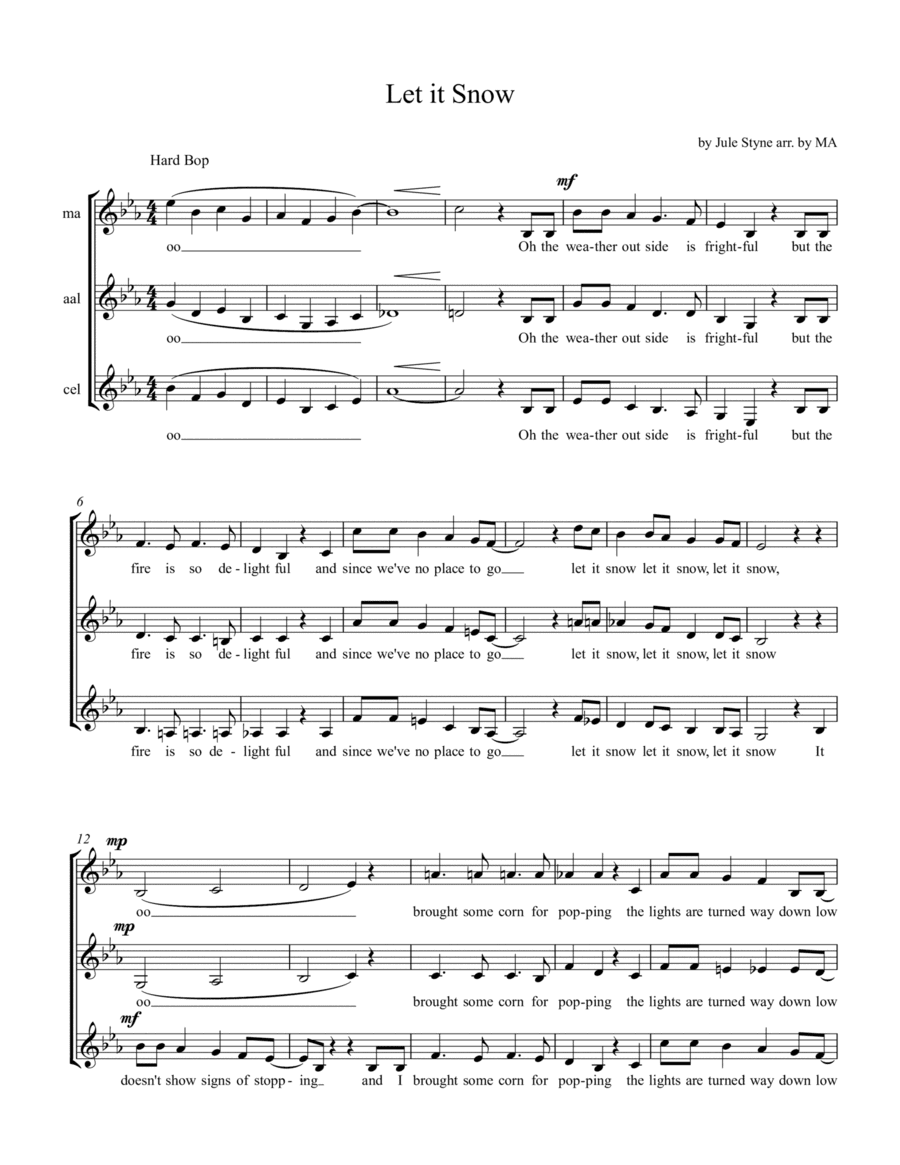 Let It Snow! Let It Snow! Let It Snow! (arr. MaryAnne Muglia Smith)