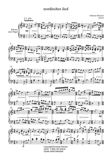 Nordisches Lied / Nordic song