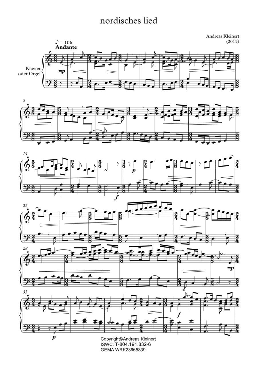 Nordisches Lied / Nordic song