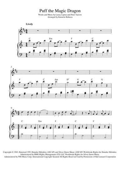 Puff The Magic Dragon (arr. Kaiserin Rebecca)