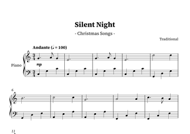 Silent Night (arr. Guima's Editions)