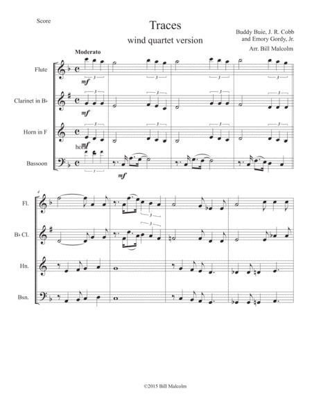 Traces (arr. Bill Malcolm)