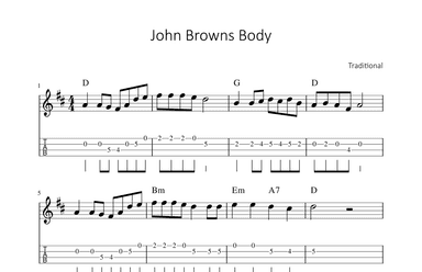 John Browns Body (arr. songbooks.info)
