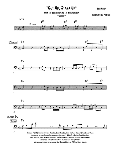 Get Up Stand Up (arr. Accubass)