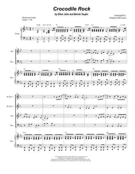 Crocodile Rock (arr. Stephen DeCesare)