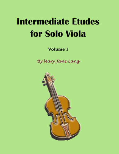 Intermediate Etudes for Solo Viola, Volume I