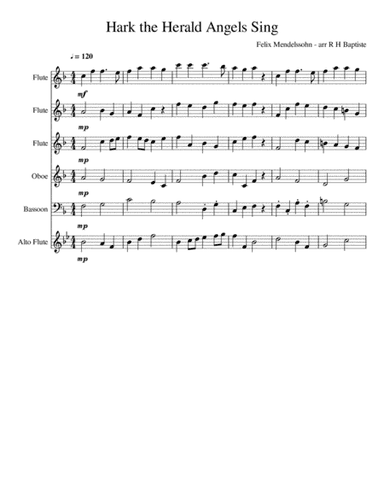 Hark the Herald Angels Sing (arr. R H Baptiste)