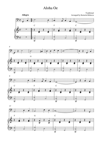 Aloha Oe (arr. Kaiserin Rebecca)