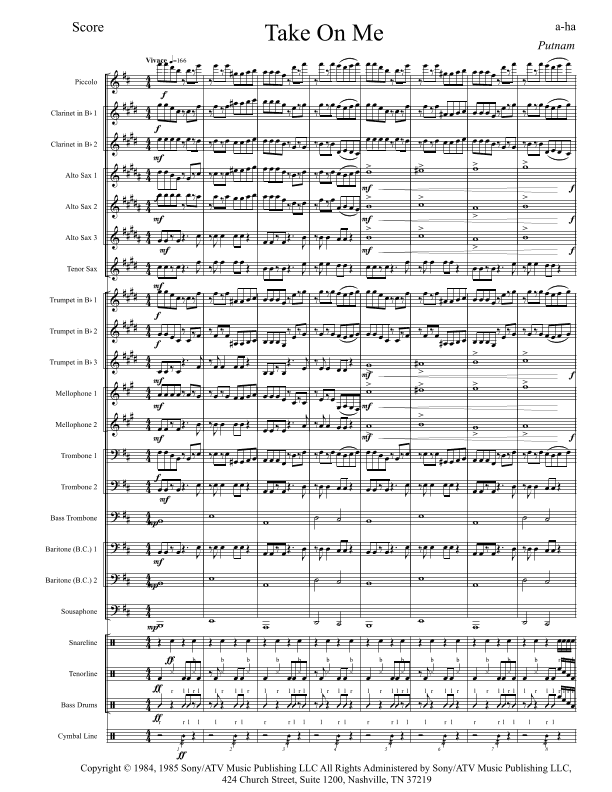 Take On Me (arr. KD Putnam)