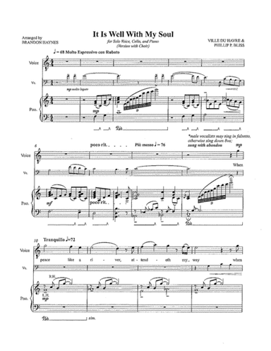 It Is Well With My Soul (Version with Choir) (arr. Brandon Haynes)