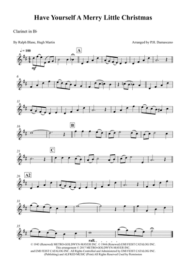 Have Yourself A Merry Little Christmas (arr. P.H. Damasceno)