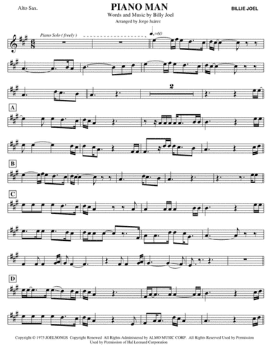 Piano Man (arr. Jorge Juárez)