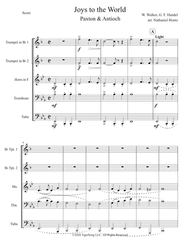 Joys to the World (for Brass Quintet) (arr. Nathaniel Hontz)