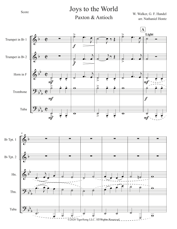 Joys to the World (for Brass Quintet) (arr. Nathaniel Hontz)