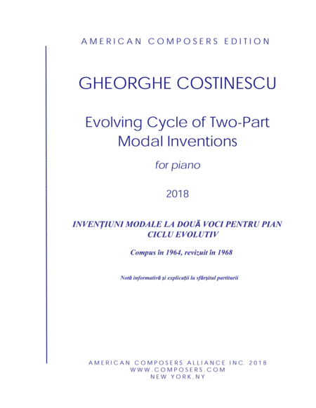 [Costinescu] Evolving Cycle of Two-Part Modal Inventions