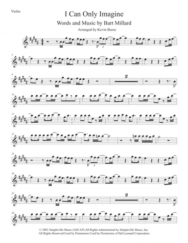 I Can Only Imagine (arr. Kevin Busse)