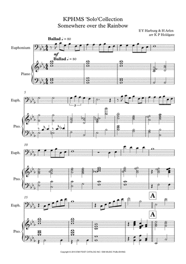 Over The Rainbow (arr. Kevin P Holdgate)