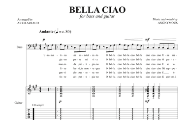 Bella Ciao (arr. Art.o Artaud)