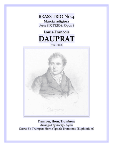 TRIO No.4, Op.8 - Marcia religiosa (arr. Becky Dugan)