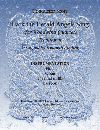 Hark The Herald Angels Sing (for Woodwind Quartet) (arr. Kenneth Abeling)