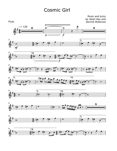 Cosmic Girl (arr. David Lartey)