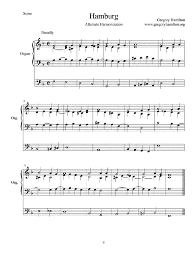 Hamburg - When I Survey the Wondrous Cross - Alternate Harmonization