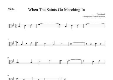 When The Saints Go Marching In (arr. Zachary Corbett)
