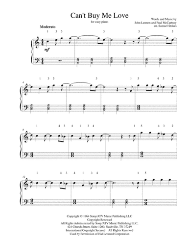 Can't Buy Me Love (arr. Samuel Stokes)