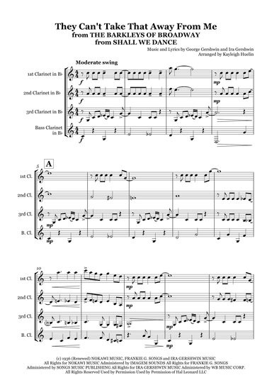 They Can't Take That Away From Me (arr. Kayleigh Huelin)