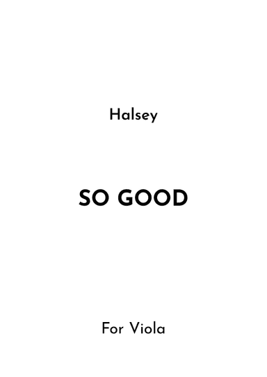 So Good (arr. Jireh J.)