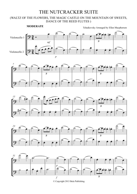THE NUTCRACKER SUITE - CELLO DUET - (Waltz of the Flowers, The Magic Castle on the Mountain of Sweet (arr. Ellen Macpherson)