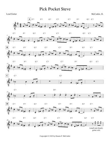 Pick Pocket Steve (for Two Guitars)