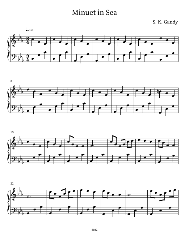Minuet in Sea