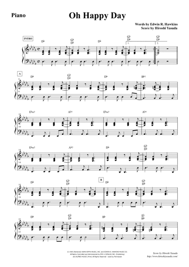 Oh Happy Day (arr. Hiroshi Yasuda)