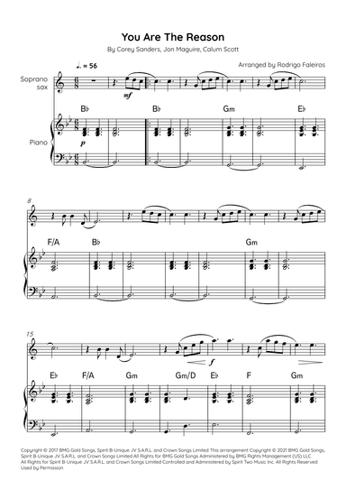 You Are The Reason (arr. Rodrigo Faleiros)